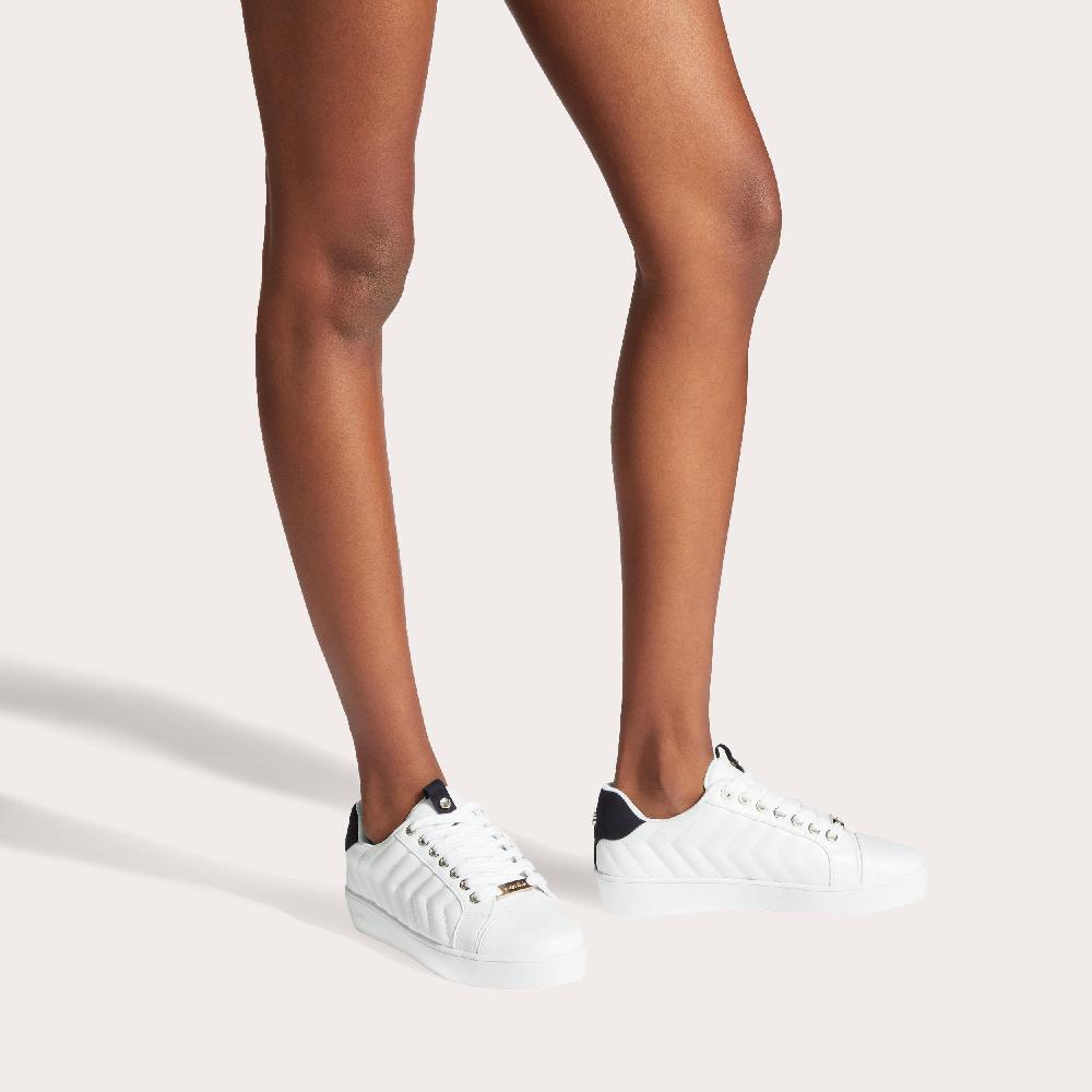Carvela JOYFUL QUILT White Trainers By CARVELA