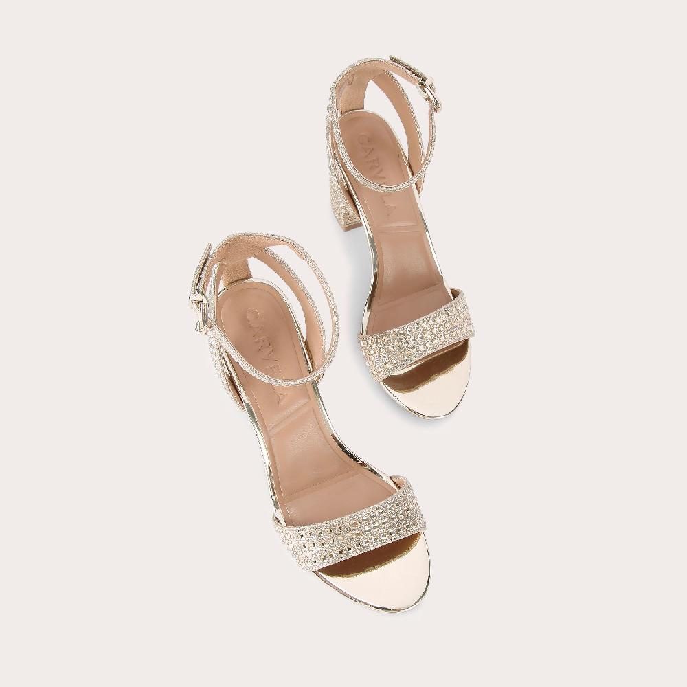 Carvela KIANNI Gold Heeled Sandal By CARVELA