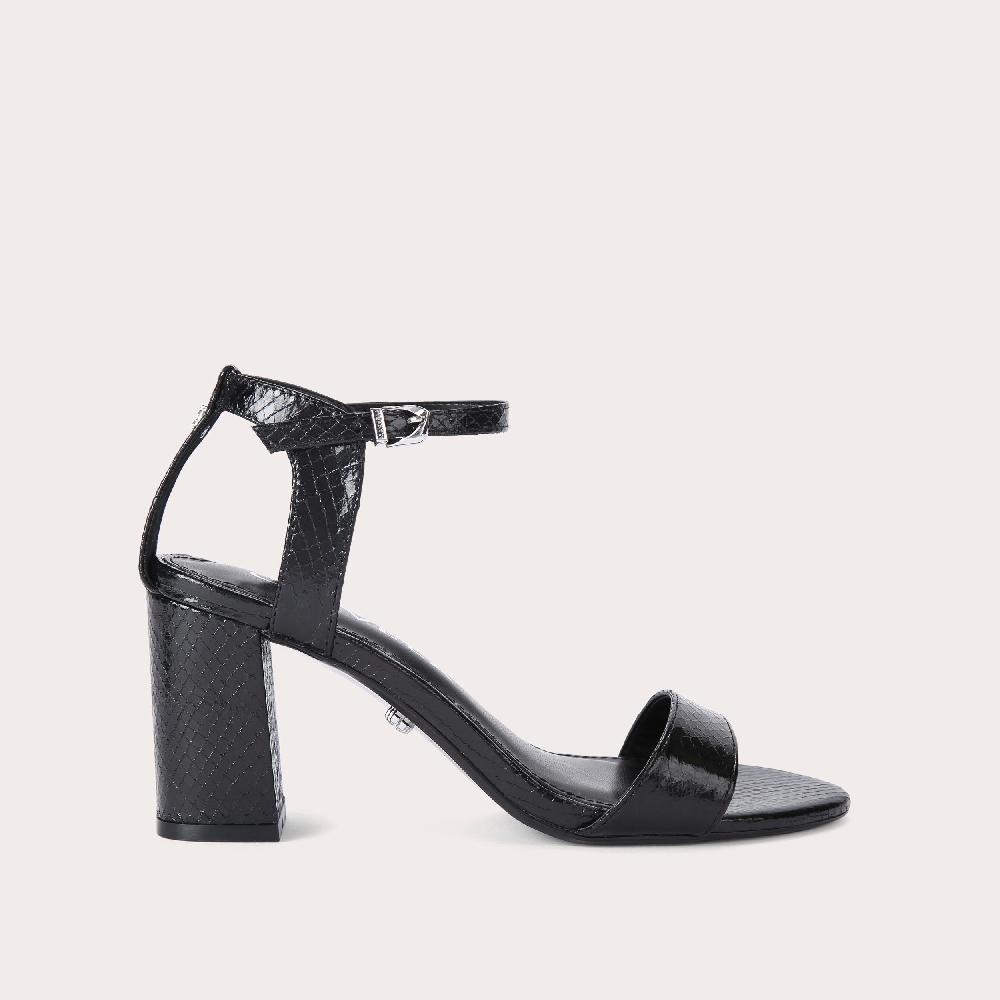 carvela KIKI Black Snake Heels by CARVELA