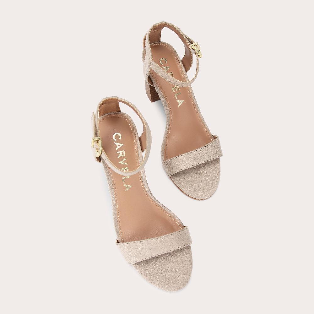 Carvela KIKI Taupe Microsuede Heel By CARVELA