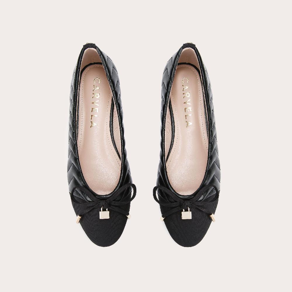 Carvela LARA BALLERINA Black Flat Shoes By CARVELA