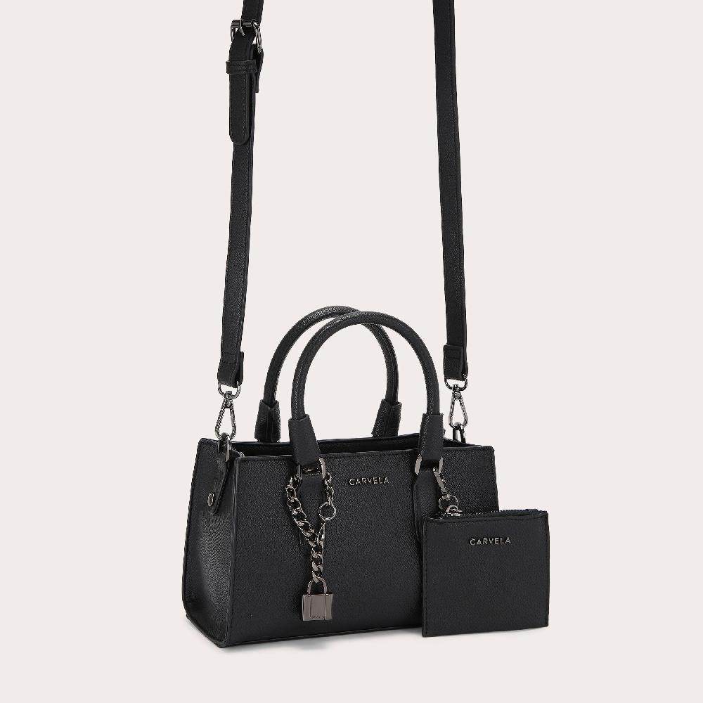 Carvela LATTE EAST-WEST Black Tote Bag By CARVELA