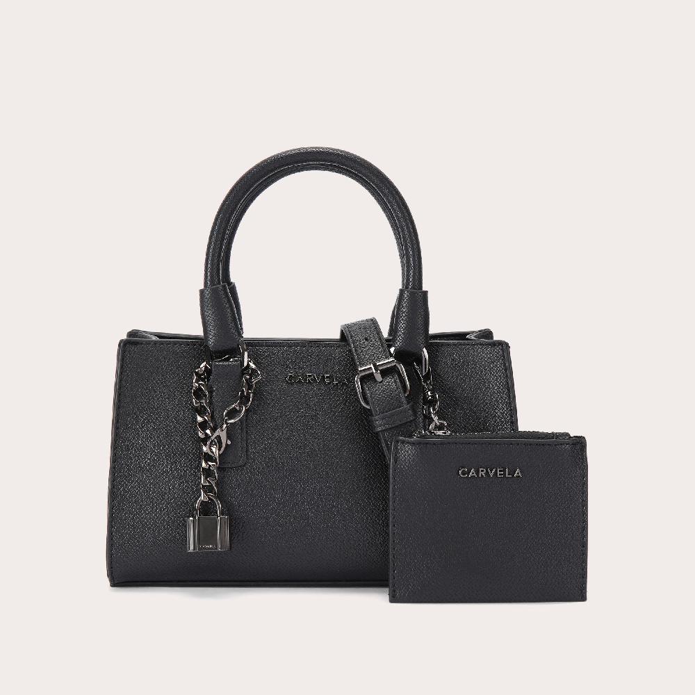 carvela LATTE EAST-WEST Black Tote Bag by CARVELA