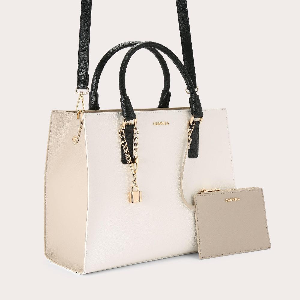 Carvela LATTE Structured Tote Bag By CARVELA