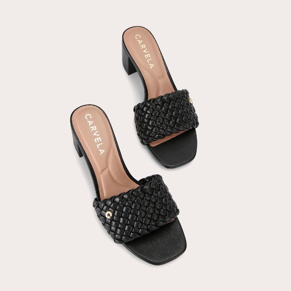 Carvela LATTICE Black Slip On Heel By CARVELA