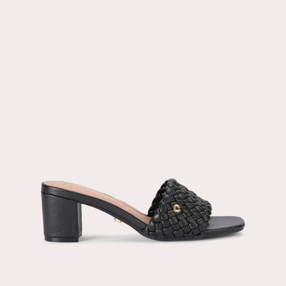 carvela LATTICE Black Slip On Heel by CARVELA