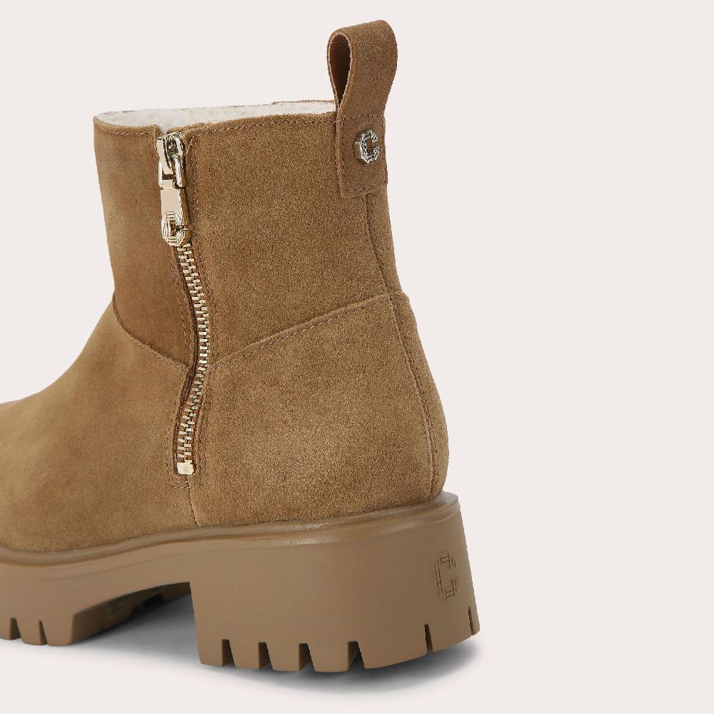 Carvela LIMIT FUR Tan Suede Ankle Boot By CARVELA