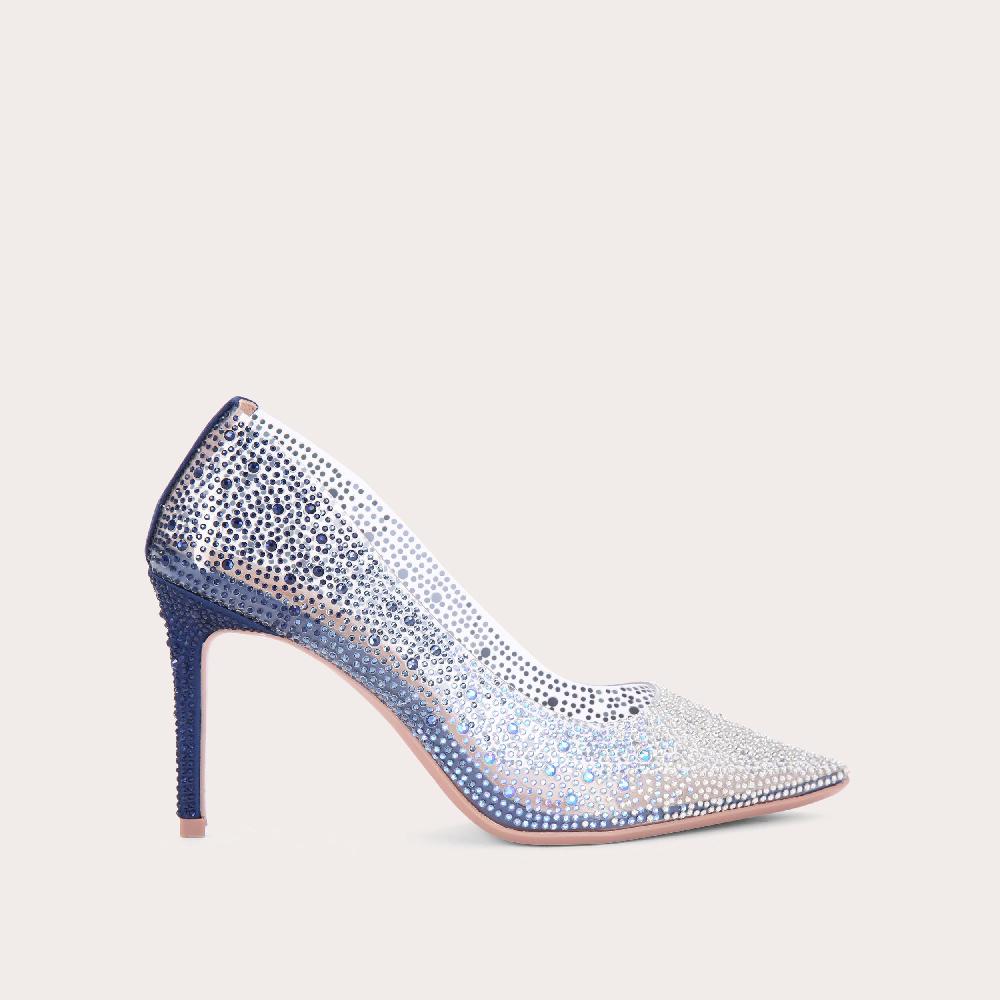 carvela LOVEBIRD VINYL Blue Court Heels by CARVELA