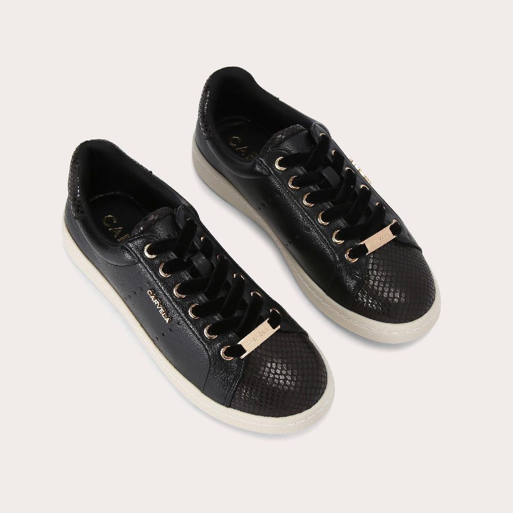 Carvela LUELLA Black Lace Up Trainer By CARVELA