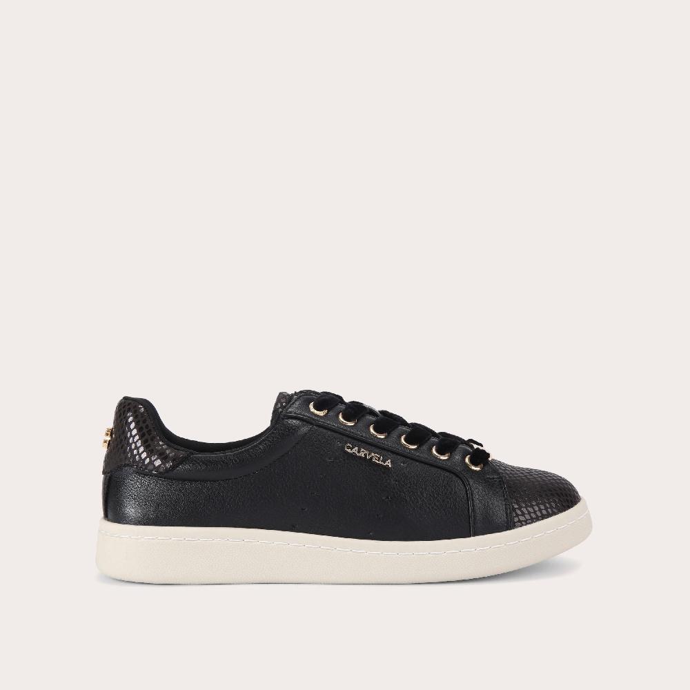 carvela LUELLA Black Lace Up Trainer by CARVELA