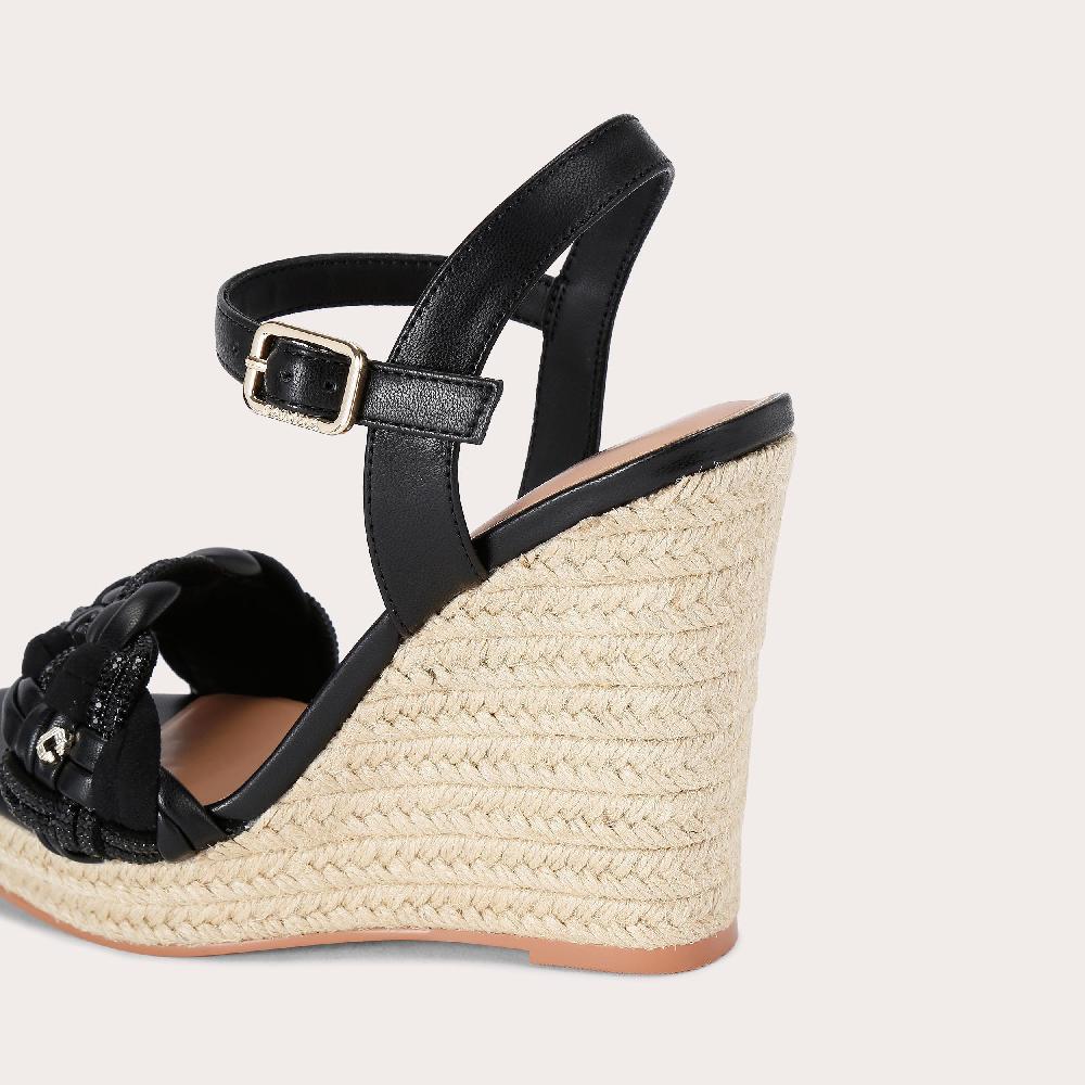 Carvela MAIELLA WEDGE Black Wedge Heel By CARVELA