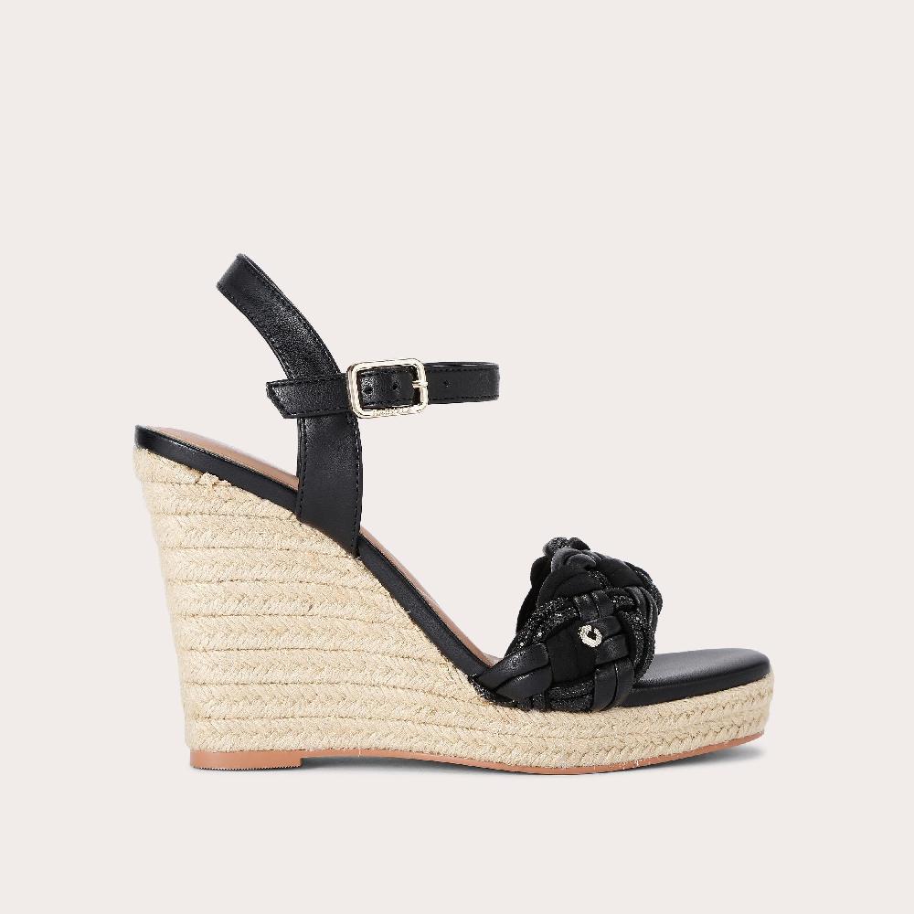 carvela MAIELLA WEDGE Black Wedge Heel by CARVELA