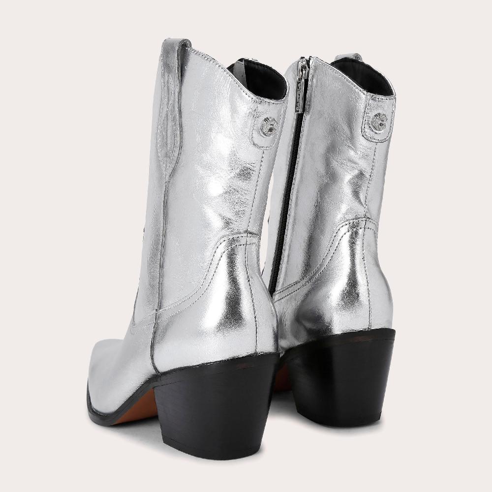 Carvela MAVEN Silver Western Ankle Boot By CARVELA