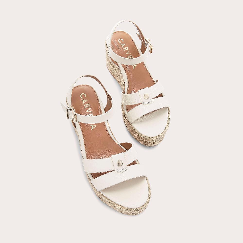 Carvela MIA Bone Espadrille Wedge Heel By CARVELA