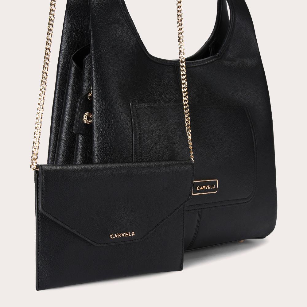 Carvela MILANO Black Shoulder Bag By CARVELA