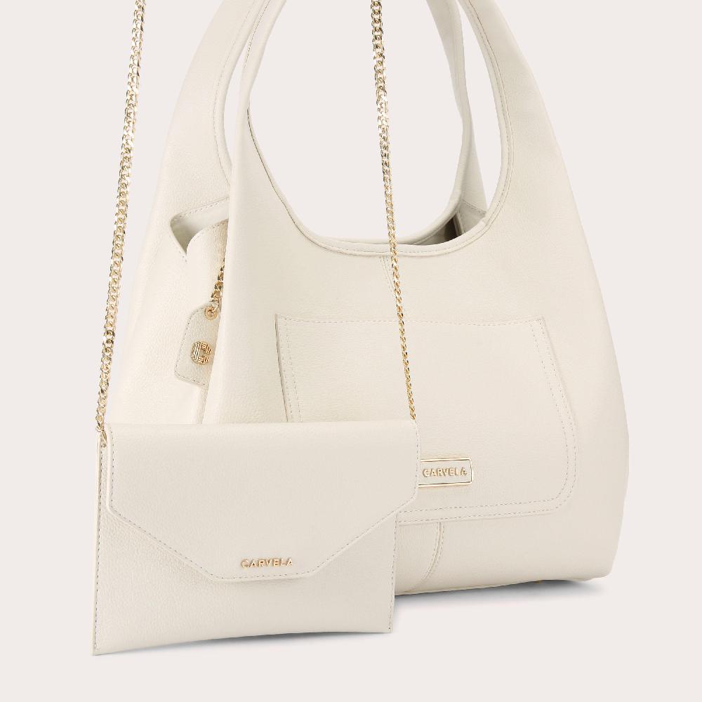 Carvela MILANO Bone Shoulder Tote Bag By CARVELA