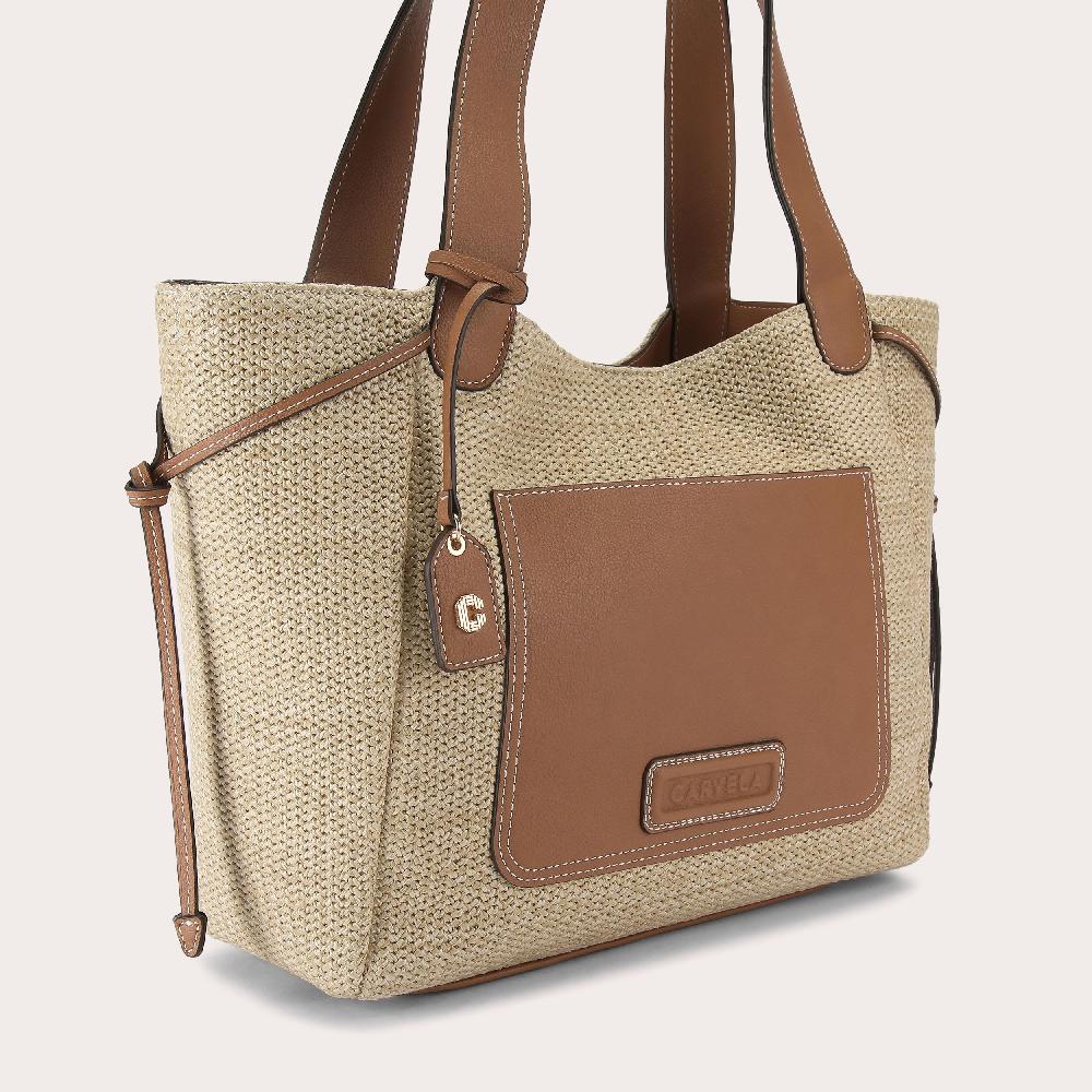 Carvela MILANO TOTE Brown Tote Bag By CARVELA