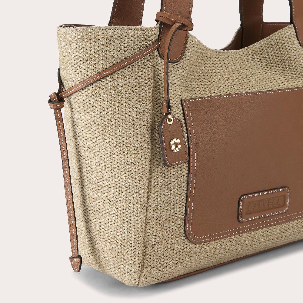 Carvela MILANO TOTE Brown Tote Bag By CARVELA