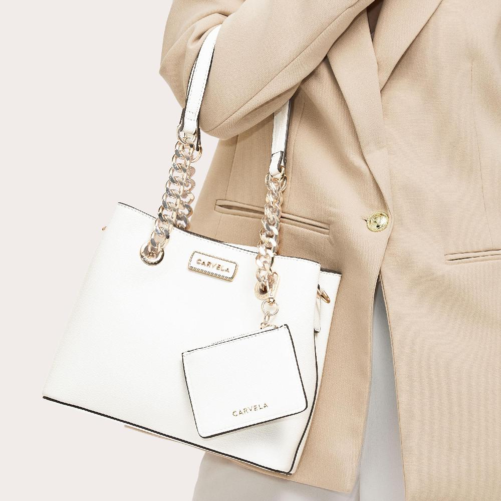 Carvela MINI CAMMIE 3 Bone Bucket Bag By CARVELA