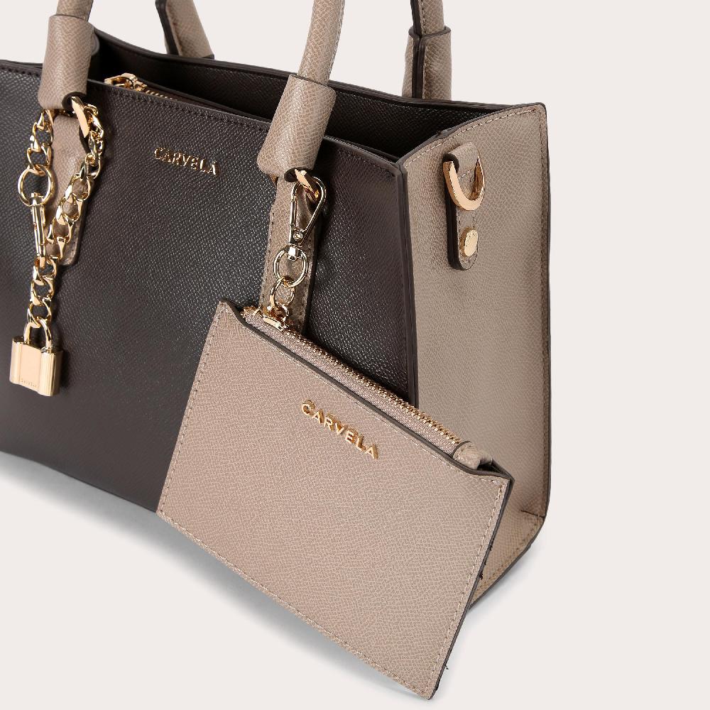 Carvela MINI LATTE Dark Brown Tote Bag By CARVELA