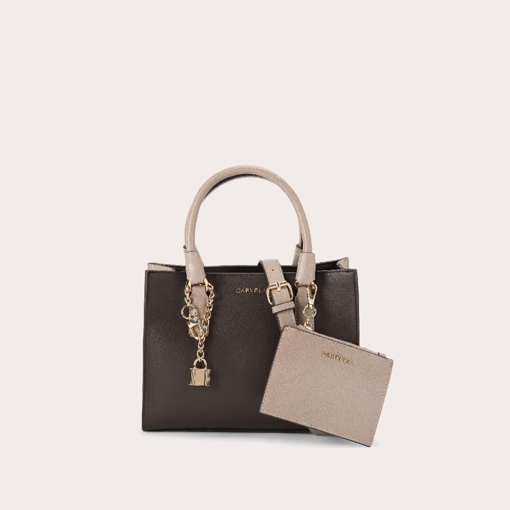 carvela MINI LATTE Dark Brown Tote Bag by CARVELA