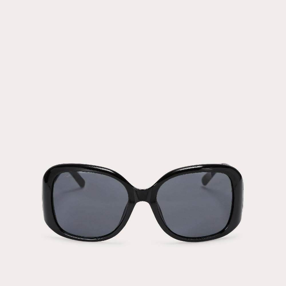 carvela CARVELA OVERSIZED C Black Round Sunglasses by CARVELA