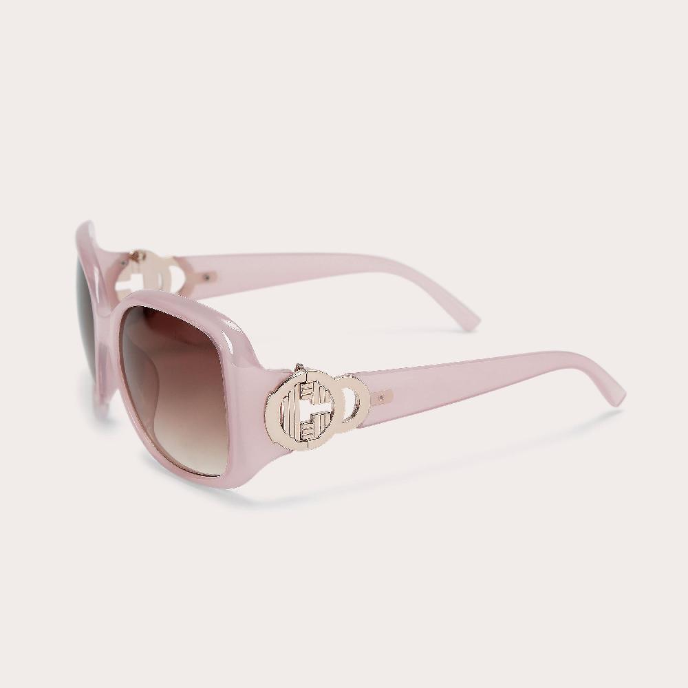 Carvela CARVELA OVERSIZED C Blush Round Frame Sunglasses By CARVELA