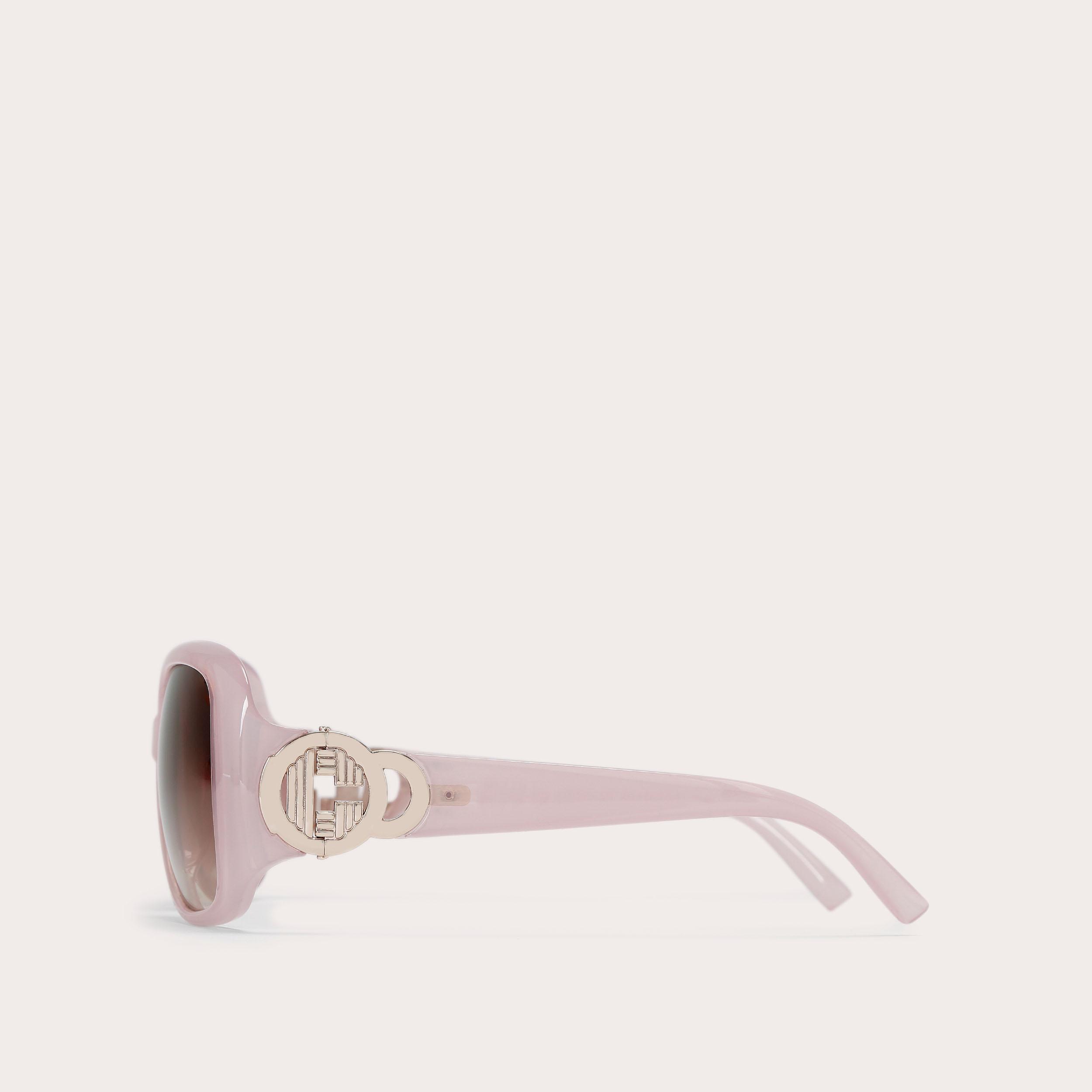 Carvela CARVELA OVERSIZED C Blush Round Frame Sunglasses By CARVELA