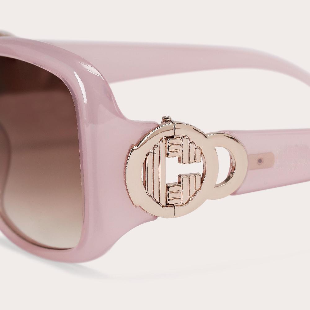 Carvela CARVELA OVERSIZED C Blush Round Frame Sunglasses By CARVELA