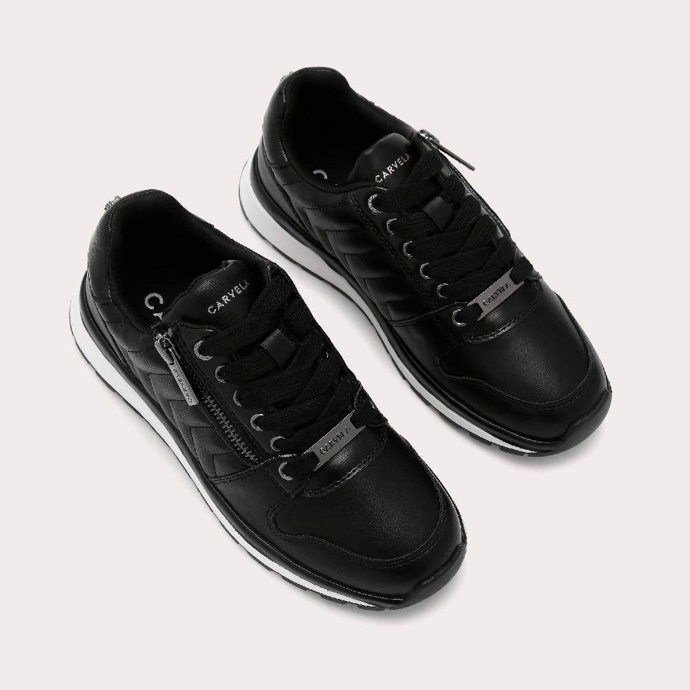 Carvela PACE ZIP Black Lace Up Trainer By CARVELA