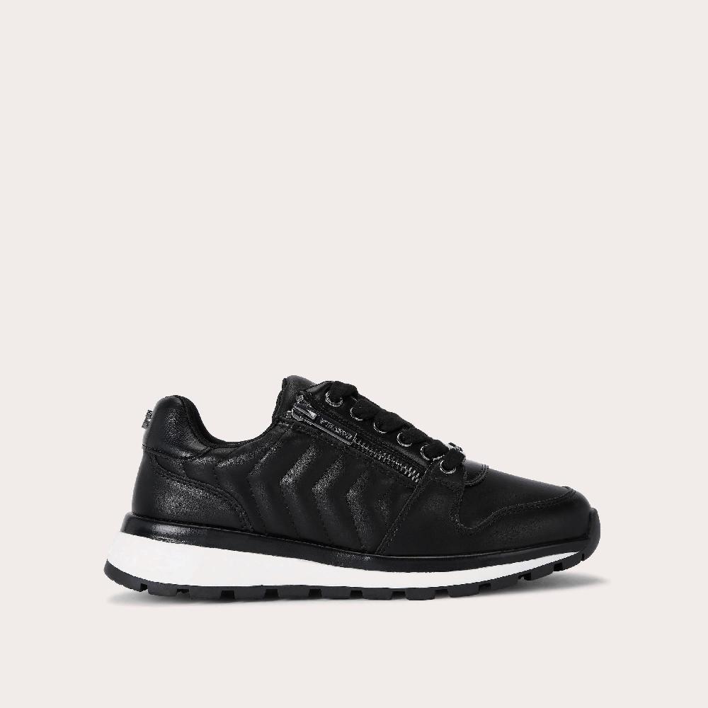 carvela PACE ZIP Black Lace Up Trainer by CARVELA