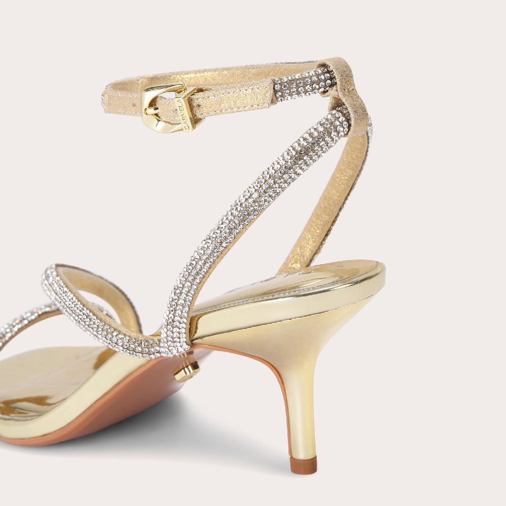 Carvela PAPARAZZI 55 Gold Crystal Heel By CARVELA