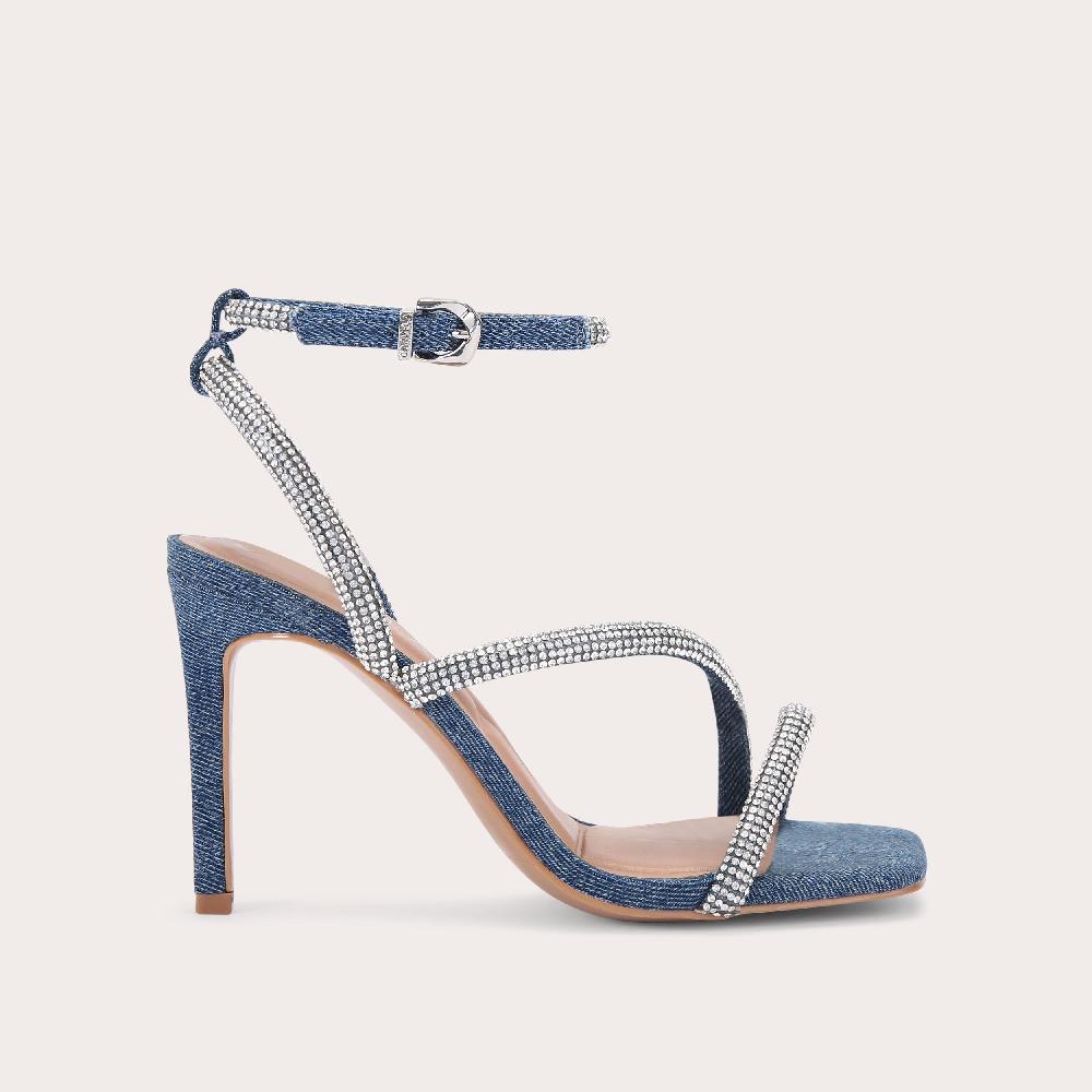 carvela PAPARAZZI Denim Crystal Heels by CARVELA