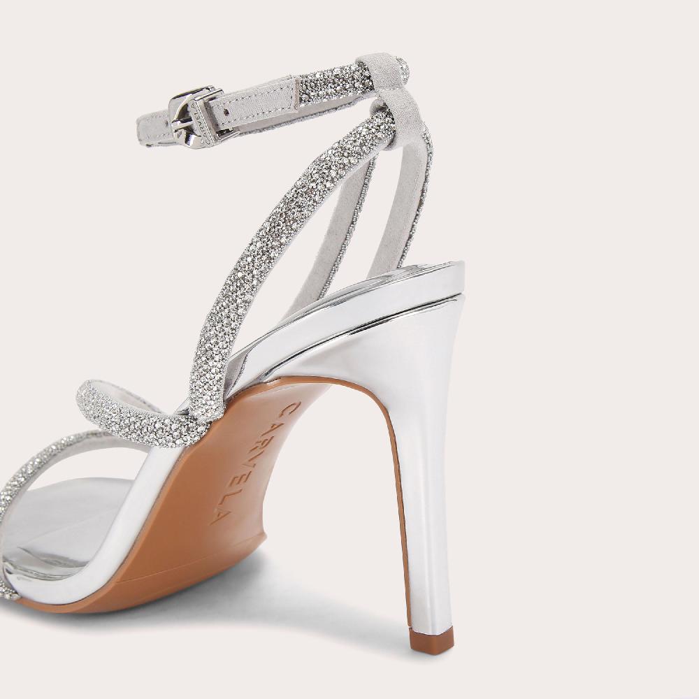 Carvela PAPARAZZI Silver High Heels By CARVELA