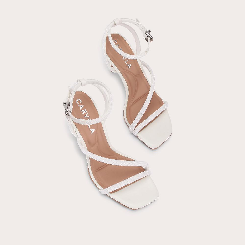Carvela PAPARAZZI White Crystal Heel By CARVELA