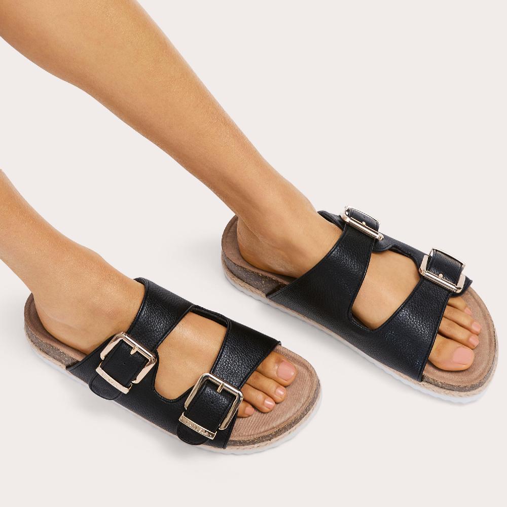 Carvela PARADISE Black Slip On Sandal By CARVELA