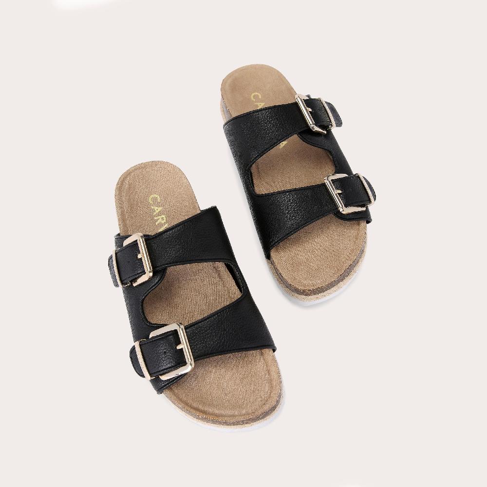 Carvela PARADISE Black Slip On Sandal By CARVELA