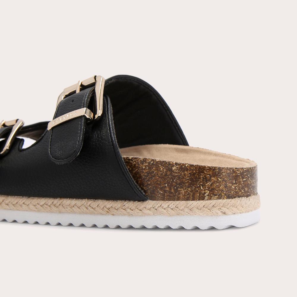 Carvela PARADISE Black Slip On Sandal By CARVELA