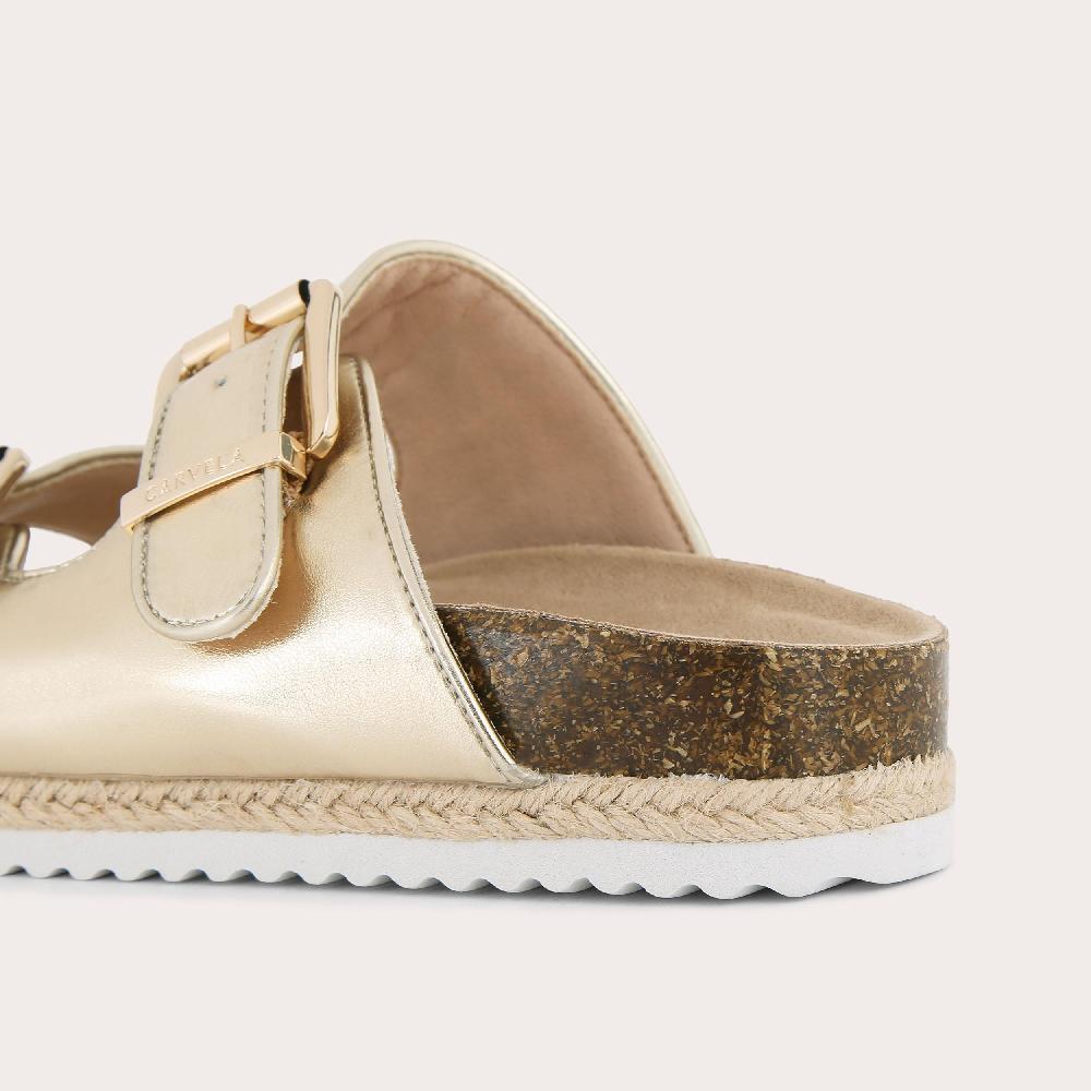 Carvela PARADISE Gold Slip On Sandal By CARVELA