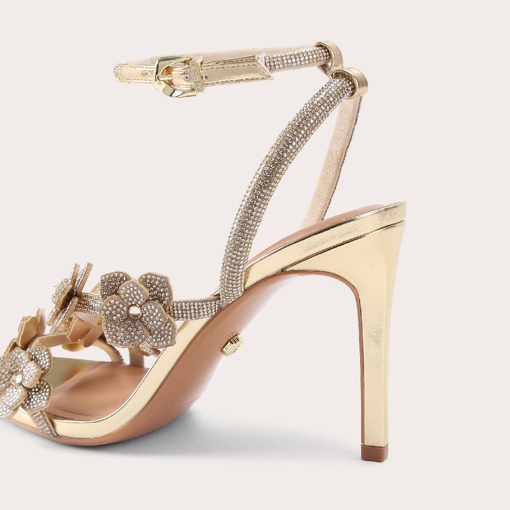 Carvela PETALO SANDAL Gold Flower Heel By CARVELA