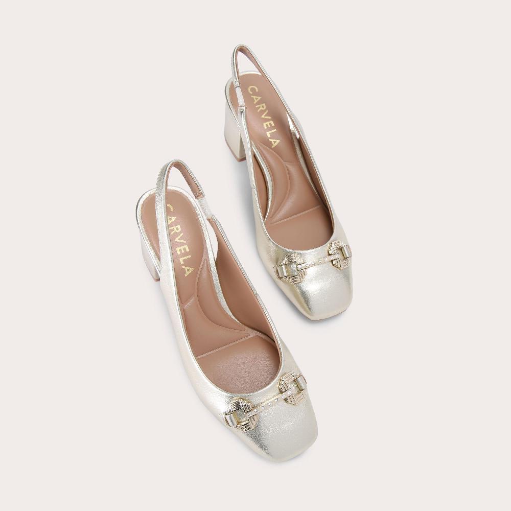 Carvela POISE 2 Gold Heel By CARVELA