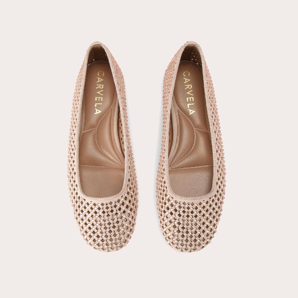 Carvela QUINN Blush Slip On Flats By CARVELA