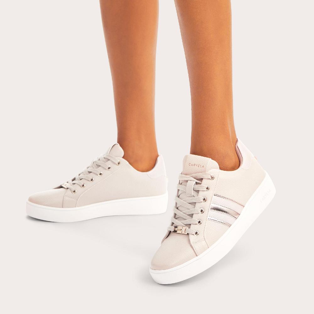 Carvela RAPID Beige Trainer By CARVELA