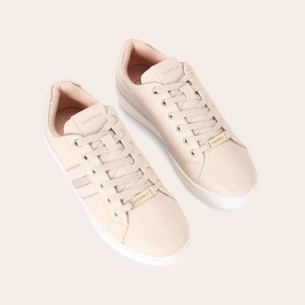 Carvela RAPID Beige Trainer By CARVELA