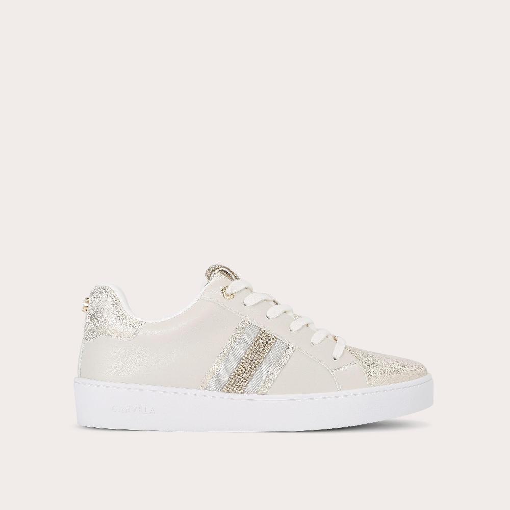 carvela RAPID Gold Metallic Trainer by CARVELA