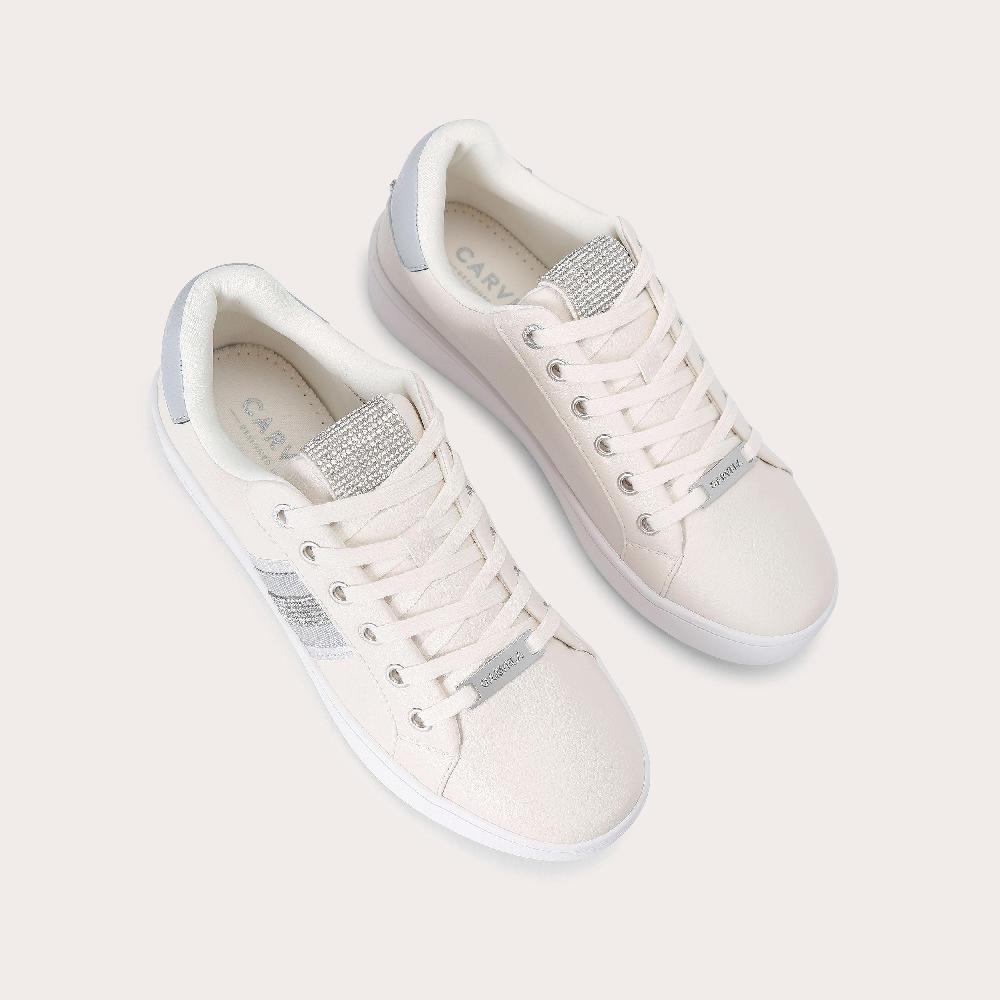 Carvela RAPID White Lace Up Trainer By CARVELA