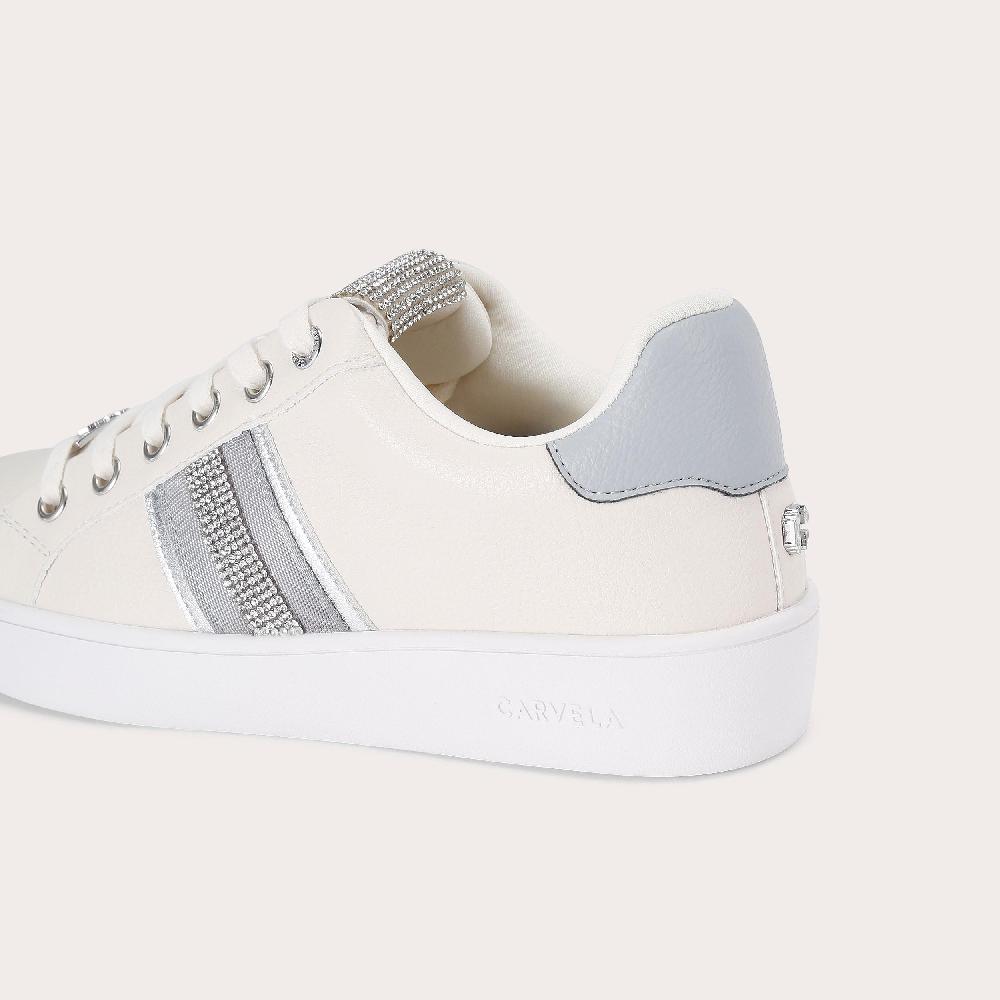 Carvela RAPID White Lace Up Trainer By CARVELA