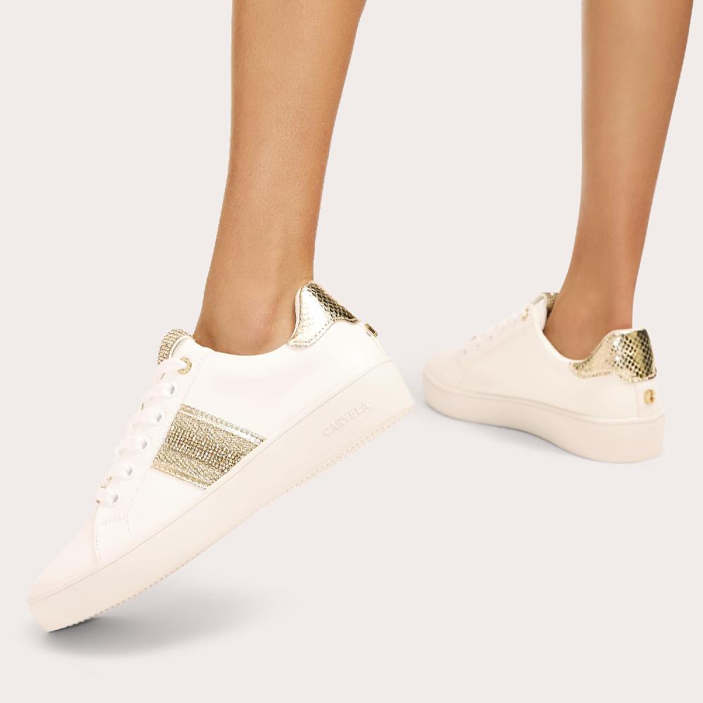 Carvela RAPID White Lace Up Trainer By CARVELA