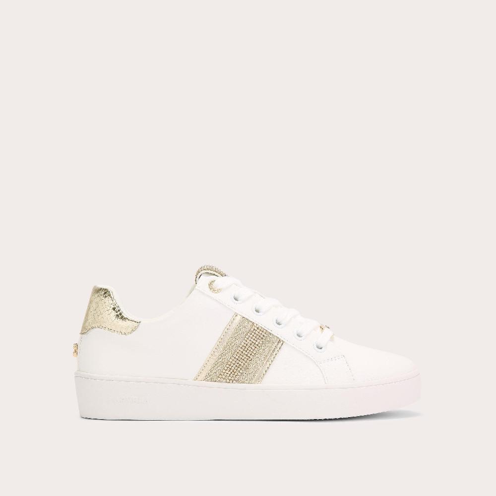 carvela RAPID White Lace Up Trainer by CARVELA