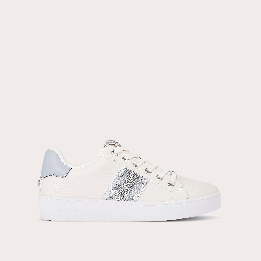 carvela RAPID White Lace Up Trainer by CARVELA